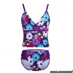 iiniim Youth Girls 2 Piece Bikini Tankini Bathing Suit Floral Printed Swimsuit Swimwear Swimming Clothes Purple B07CLYLLQ3